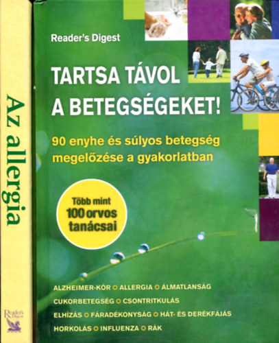 Szatmáry Nóra (szerk) - Linda Gamlin - 2 db életmód kötet: Tartsa távol a betegségeket - Az allergia