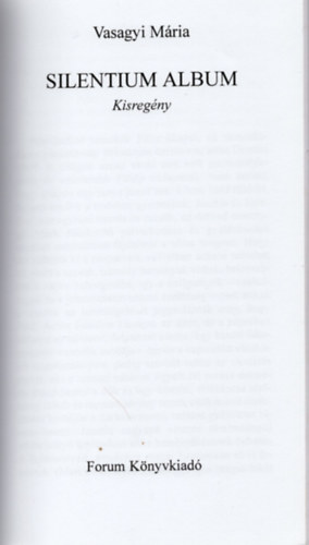 Vasagyi M�ria - Silentium album