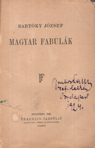 Bart�ky J�zsef - Magyar fabul�k