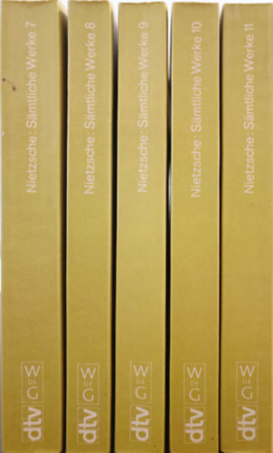 Friedrich Nietzsche - Friedrich Nietzsche - Smtliche werke Band 7-11 (5ktet)