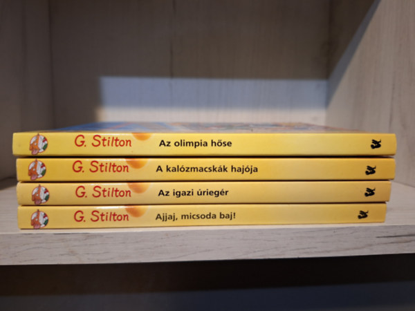 Geronimo Stilton - 4 kötet: Az olimpia hőse + A kalózmacskák hajója + Az igazi úriegér + Ajjaj, micsoda baj!