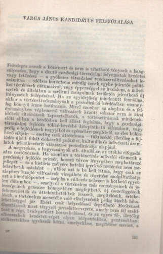 Varga János kandidátus felszólalása-Vita a feudális kori magyar történelem periodizációjáról - Különlenyomat