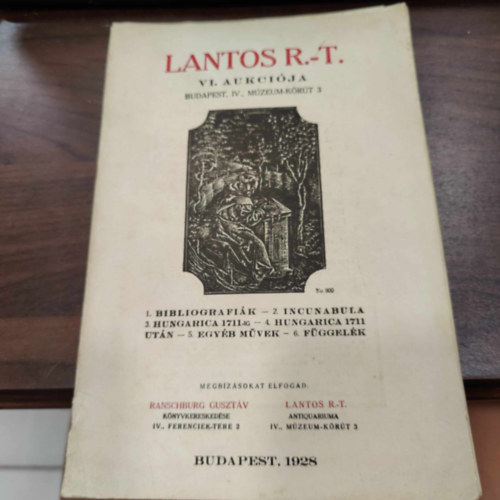 Lantos R. T. VI. aukcija