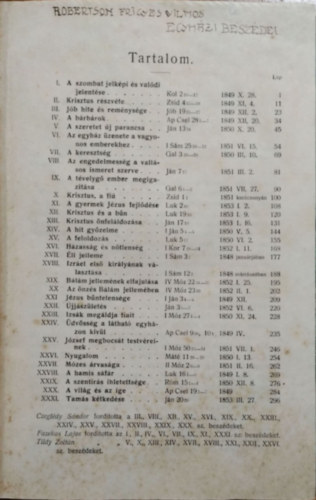 Robertson Frigyes Vilmos - Robertson Frigyes Vilmos egyházi beszédei, II. kötet