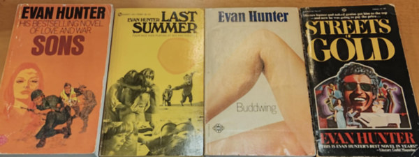 Ed McBain Evan Hunter - 4 db Evan Hunter, Ed McBain: Buddwing + Last Summer + Sons + Streets of Gold