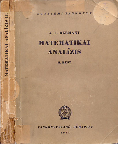 A. F. Bermant - Matematikai analzis II. rsz