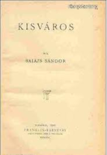 Balzs Sndor - Kisvros