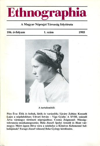 Ethnographia - a Magyar Nprajzi Trsasg folyirata 1995 (106. vfolyam, 1. szm)