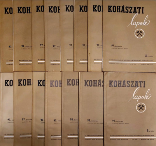 Pilissy lajos dr. rkos Frigyes - Kohszati Lapok 97. vfolyam 1.-12. szm (1964. janur-december) + 98. vfolyam 1-3. szm (1965. janur-mrcius)