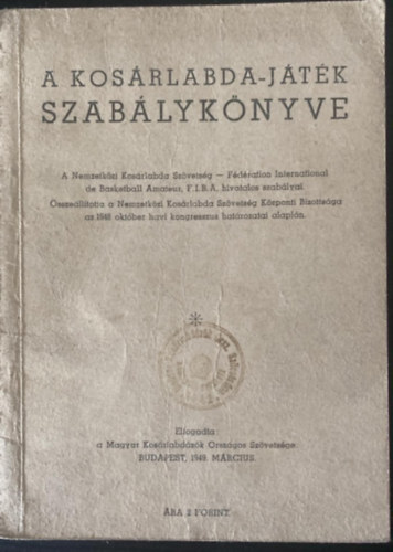 A kosárlabda-játék szabálykönyve
