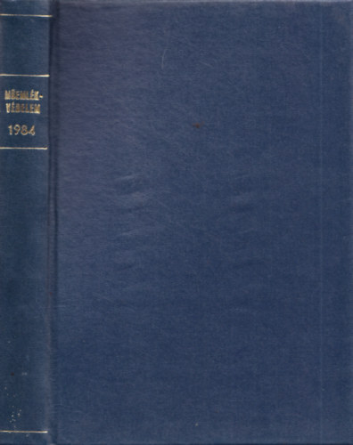M�eml�kv�delem - M�eml�kv�delmi �s �p�t�szett�rt�neti Szemle 1984. I-IV.