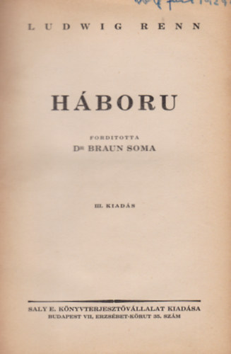 Ludwig Renn - Hbor