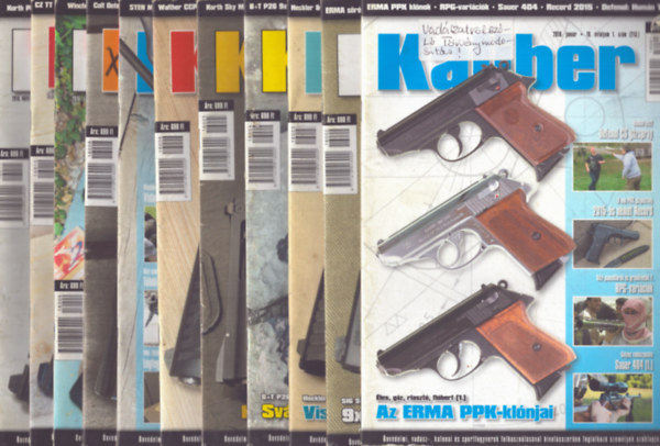 Vass G�bor  (f�szerk.) - Kaliber 2016/1-11. sz�mok (11 darab)