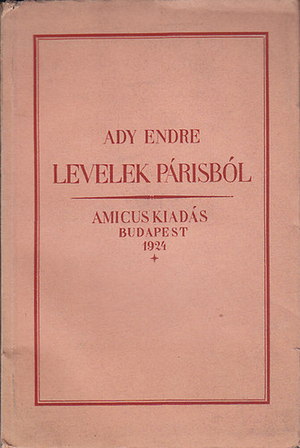 Ady Endre - Levelek P�risb�l