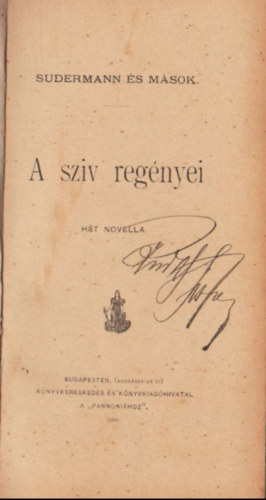 Weisz Julin, Feuillet Octave Sudermann Hermann - A szv regnyei- ht novella s Juliette vlsa c . m egybektve