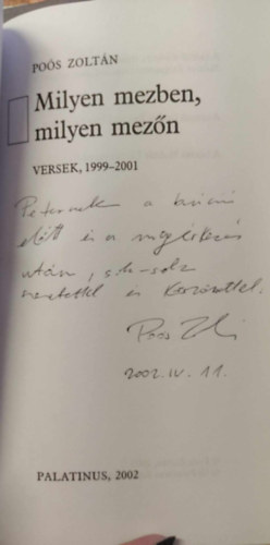 Po�s Zolt�n - Milyen mezben, milyen mez�n