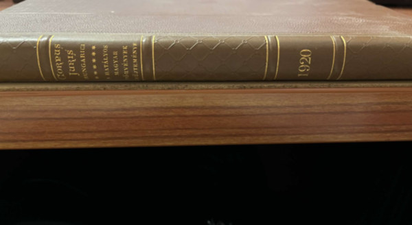 Corpus Juris Hungarici - A hat�lyos magyar t�rv�nyek gy�jtem�nye 1920