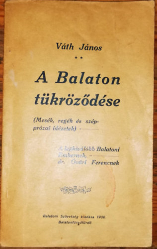Vth Jnos - A Balaton tkrzdse