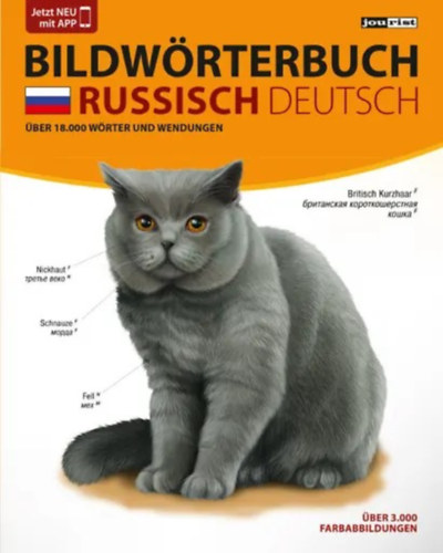 Bildwörterbuch Deutsch. Hauptsprache Russisch. über 18.000 wörter und wendungen (Német képes szótár. Fő nyelv: orosz. Több mint 18 000 szó és kifejezés német nyelven)