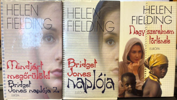 Helen Fielding - 3 darab Helen Fielding könyv (Nagy szerelmem története + Bridget Jones naplója I-II)