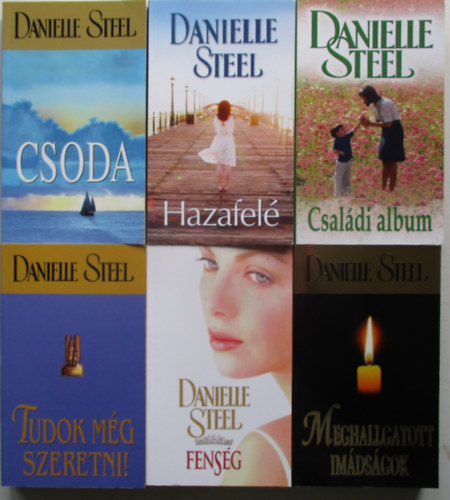 Danielle Steel - 6 db Danielle Steel (Hazafel, Cosda, Csaldi album, Tudok mg szeretni, Fensg, Meghallgatott imdsgok)