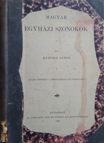 Kudora J�nos - Magyar egyh�zi sz�nokok