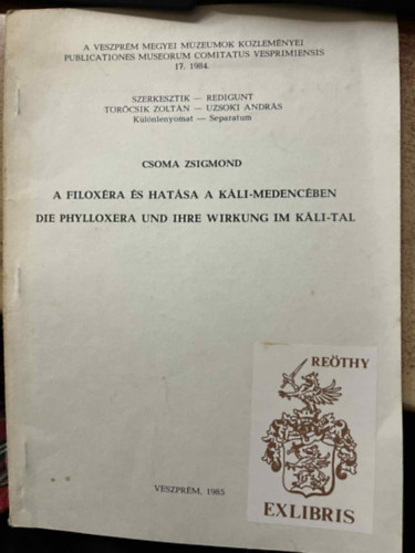 Csoma Zsigmond - A FILOXRA S HATSA A KLI-MEDENCBEN