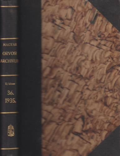Dr. V�mossy Zolt�n - Magyar orvosi arch�vum 1935. (teljes �vfolyam, egybek�tve)