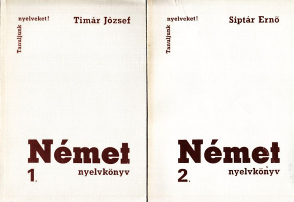 Tímár József - Német nyelvkönyv I-II.