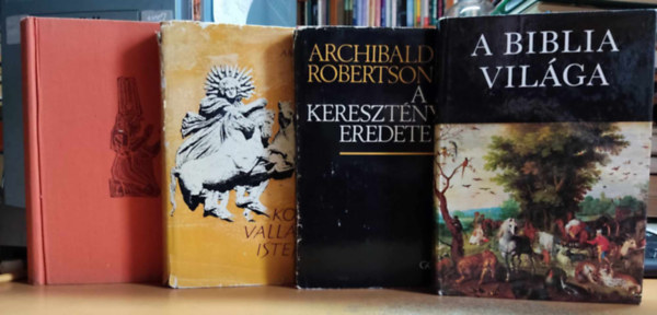 Ambrogio Donini, Archibald Robertson, Tokarjev Sz. Alekszandrovics Rapcsnyi Lszl - 4 db Vallsi knyv: A Biblia vilga + Korok, vallsok, Istenek + A keresztnysg eredete + Valls s trtnelem