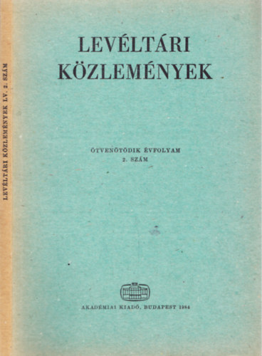 Lev�lt�ri K�zlem�nyek - �tven�t�dik �vfolyam 2. sz�m