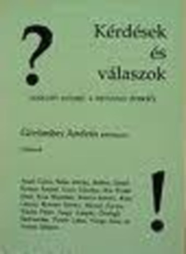 Görömbei András - Kérdések és válaszok - Tizenhét interjú a hetvenes évekből