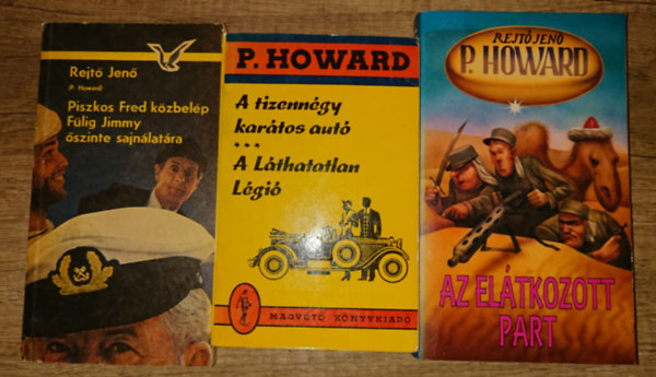 Rejt� Jen� - 3 k�nyv / 4 kalandreg�ny Rejt� Jen�t�l: A tizenn�gy kar�tos aut�/A l�thatatlan l�gi�, Az el�tkozott part, Piszkos Fred k�zbel�p