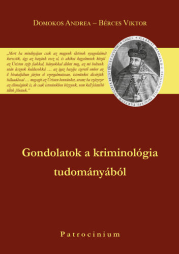 Brces Viktor Domonkos Andrea - Gondolatok a kriminolgia tudomnybl