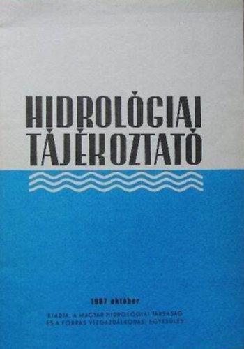 Hidrológiai Tájékoztató 1987. október