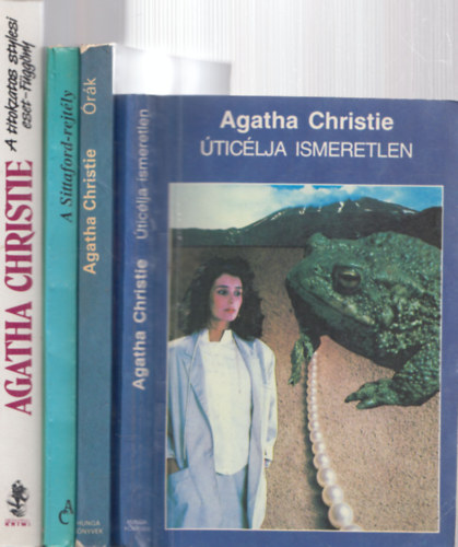 Agatha Christie - 4 db Agatha Christie k�tet: �tic�lja ismeretlen + �r�k + A Sittaford-rejt�ly + A titokzatos sylesi eset - F�gg�ny