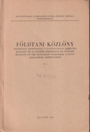 Dr. AC. Majzon Lszl - Hantken Miksa emlkezete (Klnlenyomat a Fldtani kzlnybl)