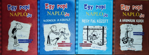 Jeff Kinney - 4db ktet az Egy ropi naplja cm sorozatbl - Jeff Kinney-Egy ropi naplja, Rodrick a kirly, Ngy fal kztt, A harmadik kerk