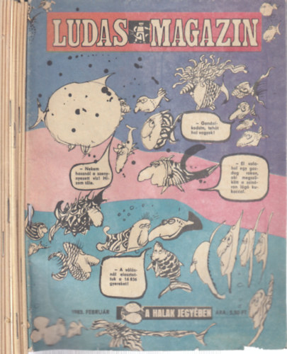 �rkus J�zsef (f�szerk.) - 9 db. Ludas magazin 1983. (hi�ny: janu�r, j�lius, november)