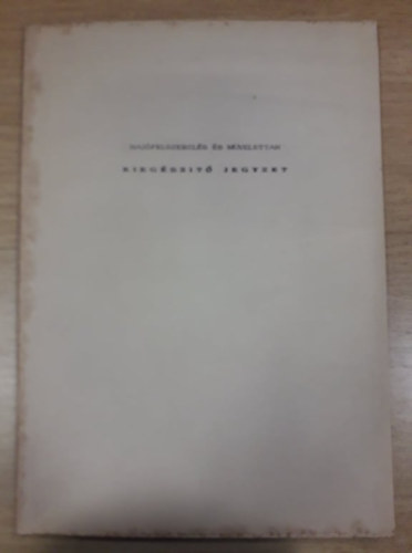 Haj�felszerel�s �s m�velettan - Kieg�sz�t� jegyzet