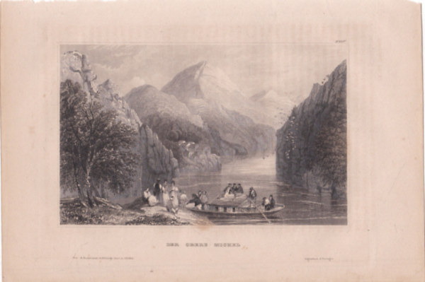 Der Obere Michel (Oberm�hl a Dun�n�l, Duna, Ausztria, Eur�pa) (16x23,5 cm m�ret� eredeti ac�lmetszet) (1856)