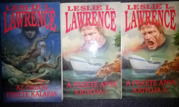 Lőrincz L. László (Leslie L. Lawrence) - Lőrincz L. László: A fekete kalap teljes sorozat (3 kötetben) Az ördög fekete kalapja + A fekete anya kígyója I-II.