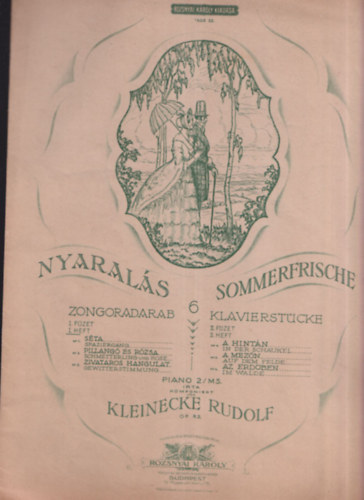 Kleinecke Rudolf - Nyarals- 6 zongoradarab I. fzet
