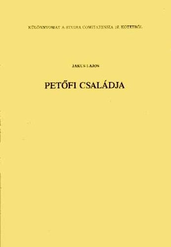 Jakus Lajos - Pet�fi csal�dja