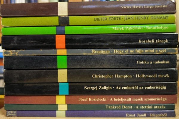 Tankred Dorst, Jzef Kozielecki, Szergej Zaligin, Christopher Hampton, Richard Brautigan, Marek Pakcinski, Vclav Havel Ernst Jandl - 11 ktet a Modern Knyvtr sorozatbl