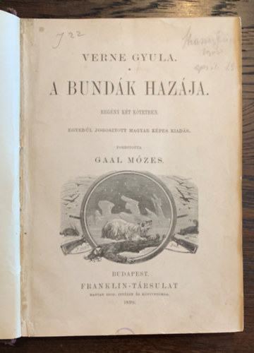 Verne Gyula - A bundk hazja (Franklin-Trsulat)