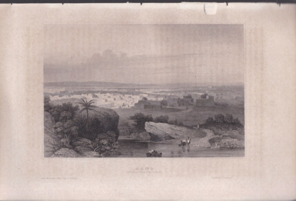 Kano (Sudan - Mittelafrika) (Kano telepls, Szudn, Kzp-Afrika) (16x23,5 cm lapmret eredeti aclmetszet, 1856-bl)