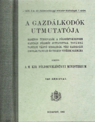 A gazdlkodk utmutatja (hasonms kiads)