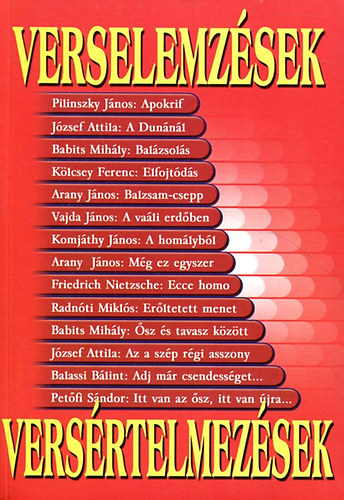 Szerk: Urr G�za - Verselemz�sek - vers�rtelmez�sek