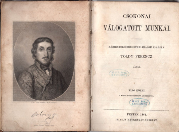 Toldy Ferencz  (szerk.) - Csokonai v�logatott munk�i (I-III. egyben)
